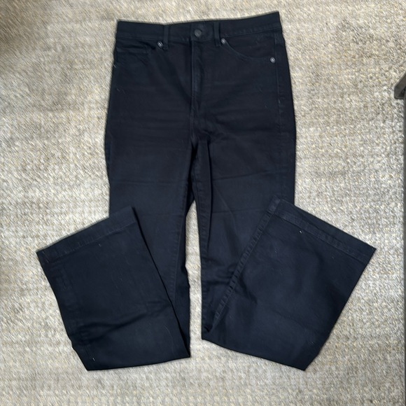 Black Super High Rise Bootcut Jeans. Size 8R - Picture 1 of 4